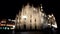 Bokeh - Night landscape on the Milan Cathedral