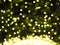 Bokeh from shooting table tennis lights colorful lighting, yellow color blurred of background Christmas Day