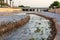 Bokek River flowing into the Dead Sea