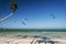 Bolabog kite surfing beach in tropical paradise boracay island