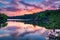 Bolam Lake Country Park in Twilight