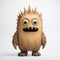 Bold 3d Illustration Of Wood Monster With Robert Munsch-inspired Style
