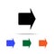 bold arrow on the right icon. Elements of simple web icon in multi color. Premium quality graphic design icon. Simple icon for