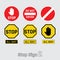 Bold Authority: Stop Sign Vector Design