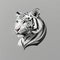 Bold and Beautiful: The Essence of Courage in a White Tiger Logo and T-Shirt Design