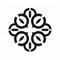 Bold Black Flower Symbol: Repetitive Shapes And Biblical Iconography