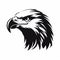 Bold Black And White Eagle Head: A Graphic American Icon