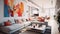 bold blurred home interior modern