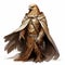 Bold Character Designs: Eagle In Cloak Wearing Armor - D&d Digital Painting