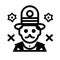 Bold Clownpunk Police Man Iconography With Eastern Orthodox Influence