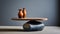 Bold And Dramatic Wood Table With Tonalist Skies And Oriental Minimalism