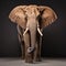 Bold And Elegant Elephant Studio Shot On Isolated Background