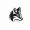 Bold And Elegant Wolf Head Icon With Gradient Blending
