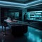 Bold Futuristic Kitchen with LED Lighting and Visionary Design