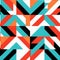 Bold Geometric Pattern: Vibrant Colors And Sharp Angles For Surface Printing