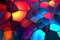 Bold Glowing Gradient Background Texture - Voronoi Block Abstract Design