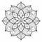 Bold And Graceful Adult Flower Coloring Page