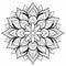 Bold And Graceful Indian Mandala Flower Coloring Page