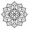 Bold And Graceful Lotus Mandala Coloring Page