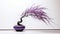 Bold And Graceful Purple Bonsai Tree On Table - Vibrant Experimental Pottery