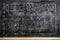 Bold graphic drawing on a blackboard, A minimalistic blackboard design with bold, graphic black and white markings