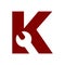 Bold initial K tool logo