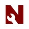 Bold initial N tool logo