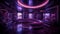 Bold and Lavish: A Futuristic Luxury Interior Design in Shades of Purple