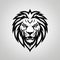 Bold Lion Logo: Detailed Figure With Strong Facial Expression