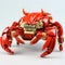 Bold Manga-inspired Lego Crab With Intricate Details