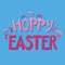 Bold minimalistic typografic poster Hoppy Easter