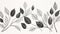 Bold And Naturalistic: Black And White Floral Drawing With Earthy Tones