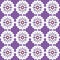 Bold and pop vector floral seamless repeating pattern with red clematis on purple and white background