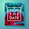 Bold simple Save The Date wedding template