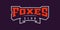 Bold sports font for fox mascot logo. Text style lettering for esport, fox mascot logo, sport team, college club. Font