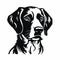 Bold Stencil Dog Outline Svg Cutout Shape Clip Art