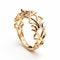 Bold And Striking Gold Ring With Marine Biology-inspired Design