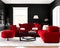 Bold and Striking: Red Sofas for a Contemporary Living Room