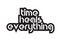 Bold text time heals everything inspiring quotes text typography