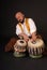 Bold turkish drum tabla percussion musicion