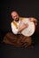 Bold turkish drum tabla percussion musicion