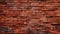 Bold And Vibrant: Multilayered Dimensions Of A Large Wall Made From Red Bricks