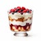 Bold And Vibrant Trifle With Cream And Berries