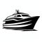 Boldly Black And White Boat Logo - Free Vector Image