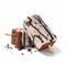 Boldly Fragmented Brownie Ice Cream Pops With Sprinkles