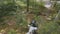 Bolechov, Ukraine - July 12, 2019: Motorcyclists rides on the forest roads