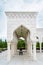 Bolgar, Republic of Tatarstan, Russia, June 2, 2023. The White Mosque built in 2012. Fragments of the architecture of