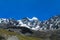 Bolivia Andes snow covered mountain