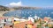 Bolivia Copacapana bay panoramic view