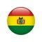 Bolivia flag on button